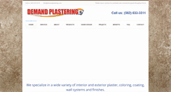 Desktop Screenshot of demandplastering.com