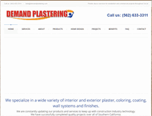 Tablet Screenshot of demandplastering.com